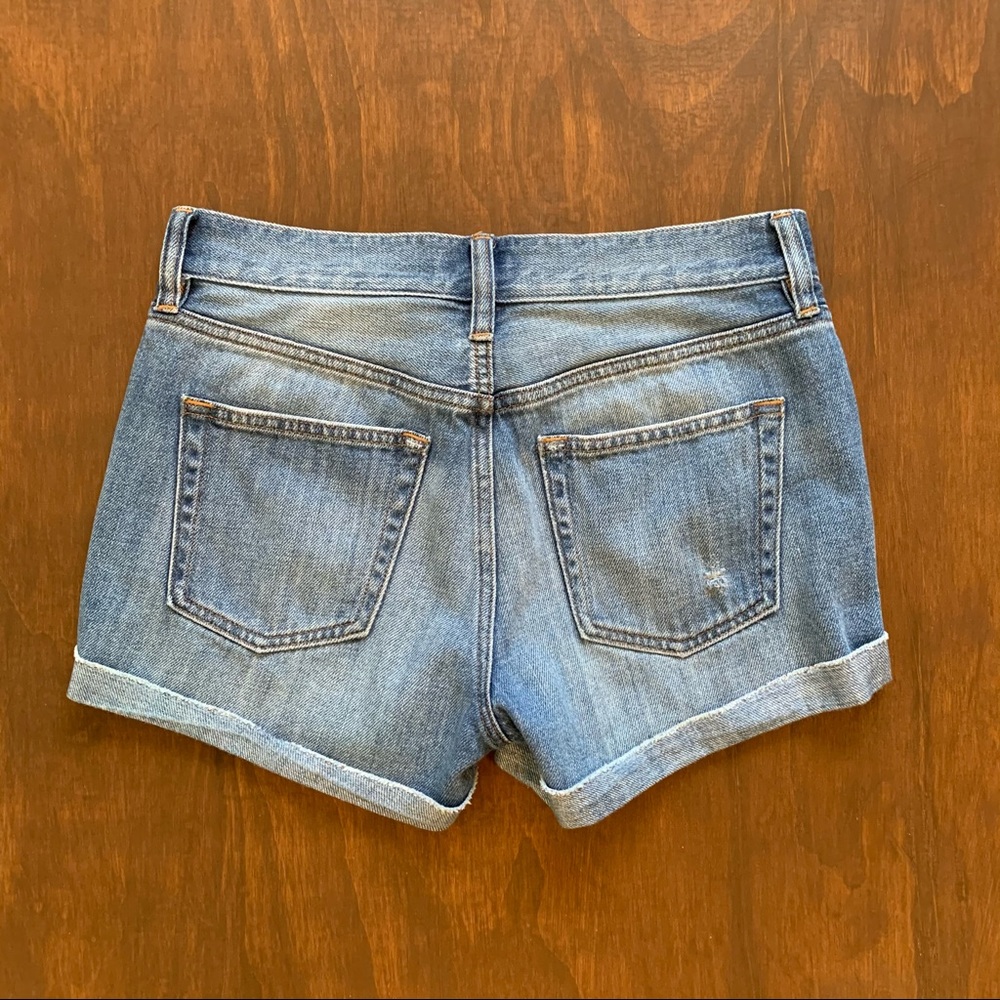 J. Crew Factory Cuffed Jean Denim Shorts - Picture 2 of 3